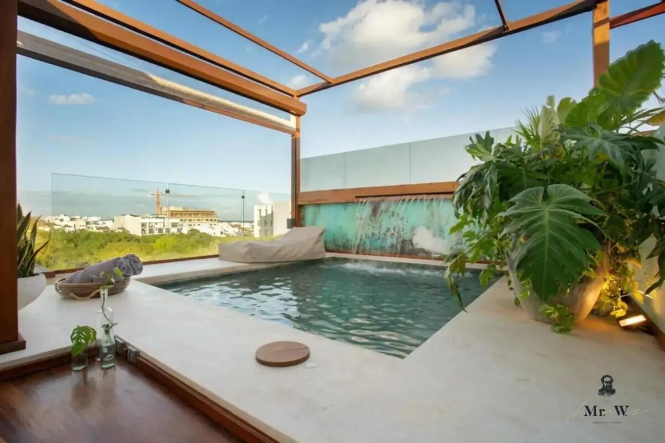 Oceanview Rooftop Pool Spa Tub Steps To Beach بلايا ديل كارمن 0*,