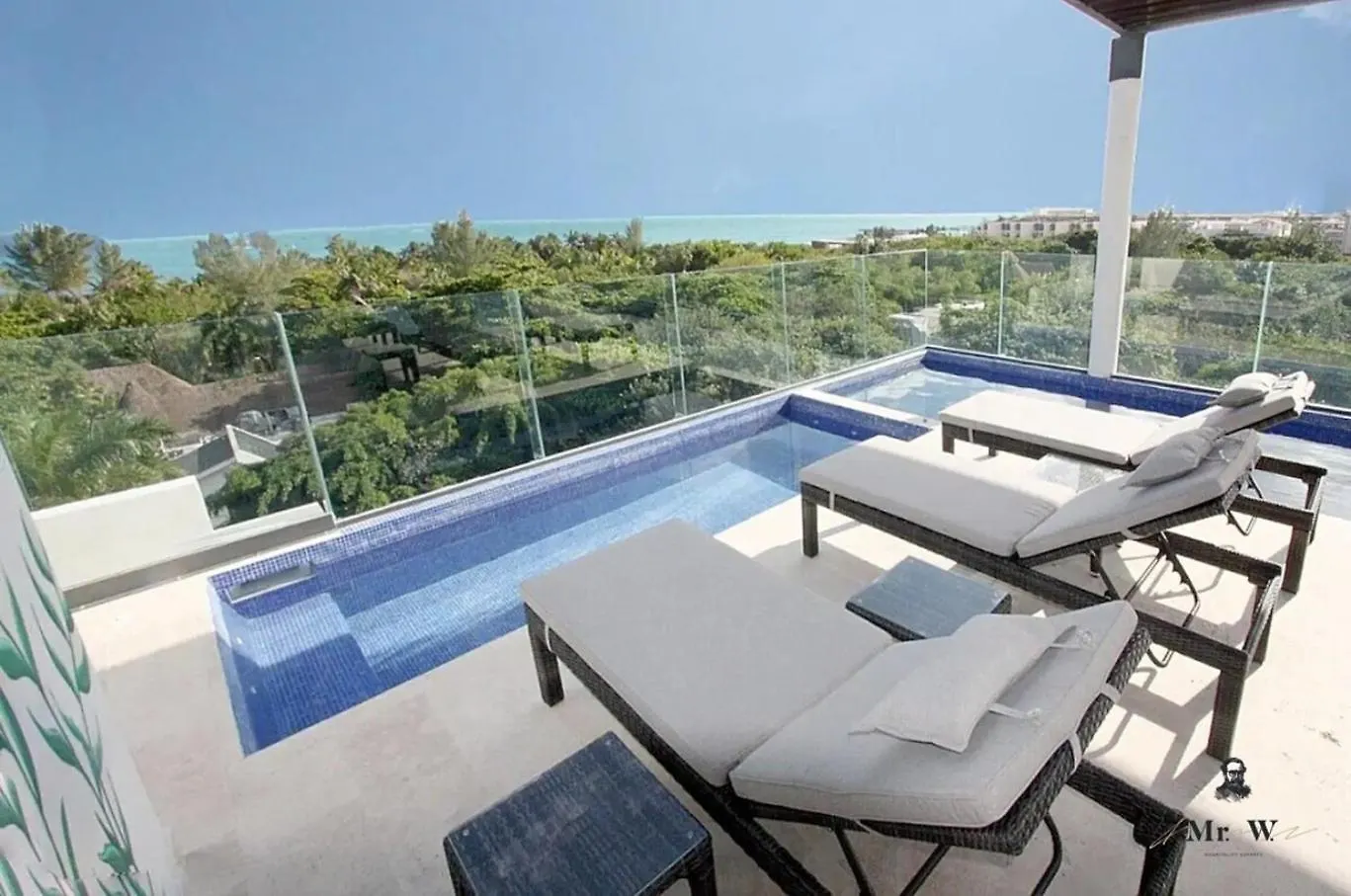 شقة Oceanview Rooftop Pool Spa Tub Steps To Beach بلايا ديل كارمن