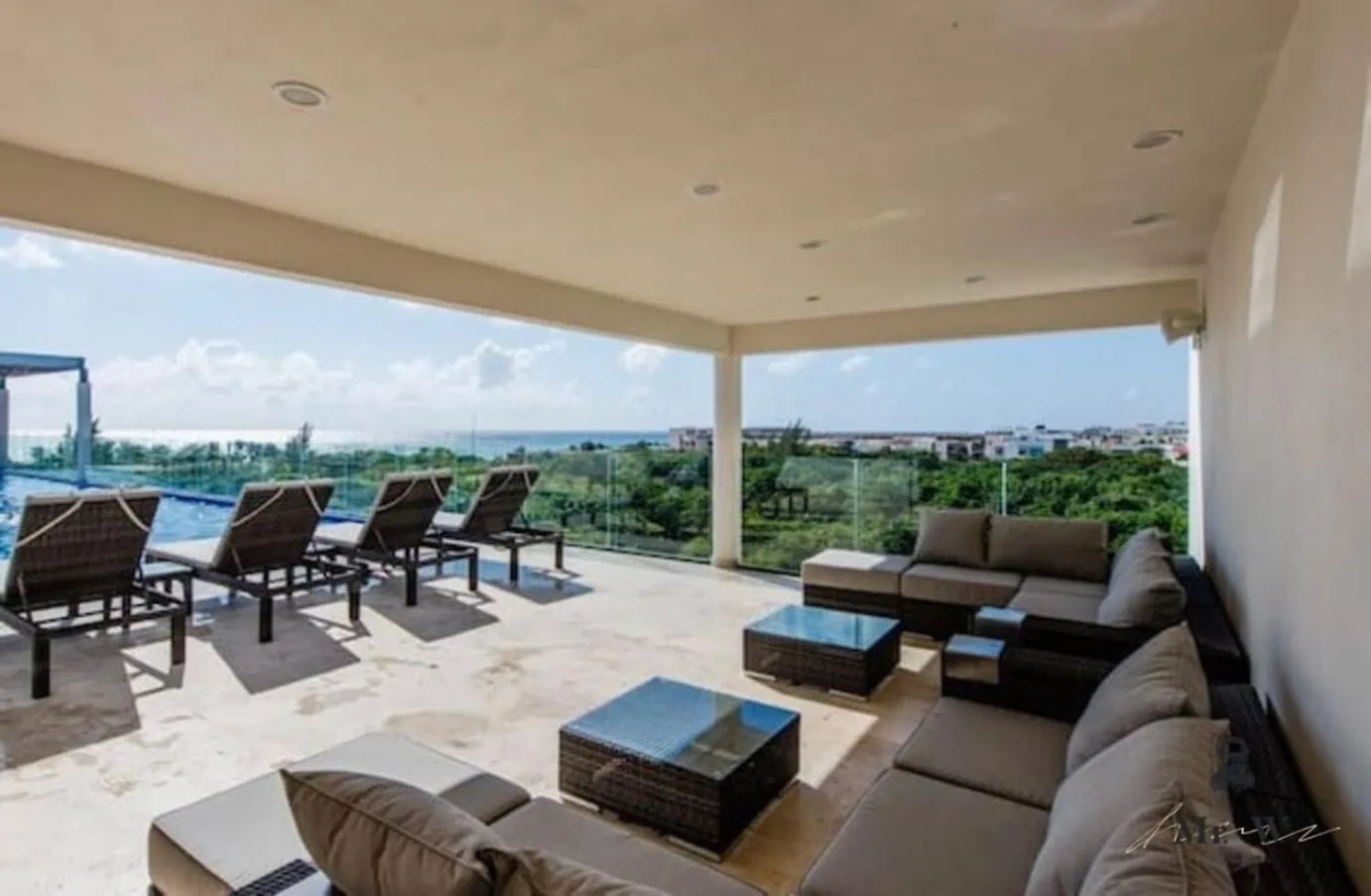 شقة Oceanview Rooftop Pool Spa Tub Steps To Beach بلايا ديل كارمن المكسيك